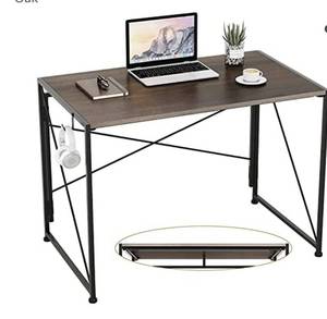 lot 1455 image: Engriy Folding Computer Desk 40 BROWN