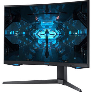 lot 1510 image: Samsung - Odyssey G7 27 LED Curved QHD FreeSync and G-SYNC Compatible Monitor with HDR (DisplayPort, HDMI) M#C27G75TQSN TESTED POWERS ON
