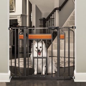 lot 1535 image: Carlson Design Studio Extra Wide Walk Thru Pet Gate With Door - 29-42 Wide x 30 High, MODEL 1130 DS