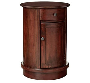 lot 1536 image: Decor Therapy Side Table, Vintage Cherry Finish,MODEL FR1744