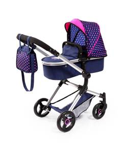 lot 1548 image: Baby Doll City Vario Pram Baby Doll Stroller with Diaper Bag,MODEL 18454AA