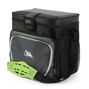 lot 1025 image: Arctic Zone 16 Can Zipperless Soft Sided Cooler with Hard Liner, Grey and Green