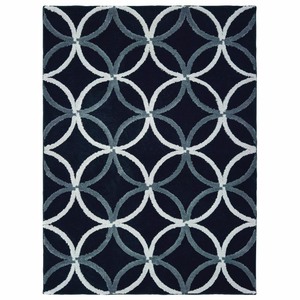 lot 1045 image: United Weavers Pure Area Rug 2320-30376 Triquetra Onyx Curves Linked