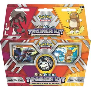 lot 1068 image: POKEMON SUN MOON LYCANROC & ALOLAN RAICHU TRAINER
