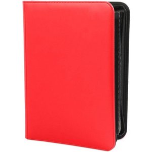 lot 1085 image: 360 Pockets Trading Card Sleeves Binder Carrying Case for TCG, Baseball, Sports Card Collection Album with Zipper, Red