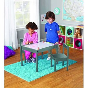 lot 1091 image: Your Zone 3 Piece Dry Erase Activity Table Play Set