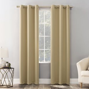 lot 1097 image: Mainstays Blackout Energy Efficient Grommet Single Curtain Panel