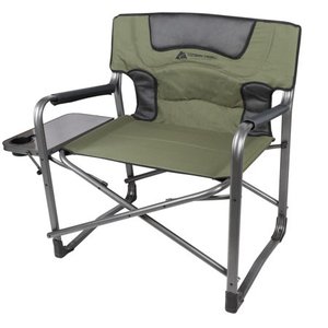 lot 1119 image: Ozark Trail Adult Director Camping Chair, Green