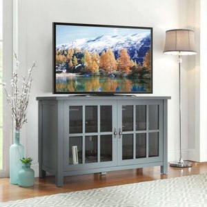 lot 1133 image: Better Homes & Gardens Oxford Square TV Stand for TVs up to 55, blue gray color