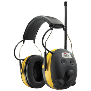 lot 1153 image: 3M WorkTunes AMFM Hearing Protector with Audio Assist Technology, 24 dB NRR, Ear protection for Mowing, Snowblowing, Construction, Work Shops
