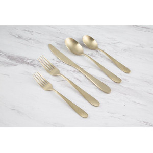 lot 1154 image: Cambridge Silversmiths Byram Champagne Satin 20-Piece Flatware Set, Service for 4