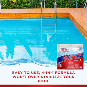lot 1161 image: HTH Super Shock Treatment for Swimming Pools, 1 lb. Bag