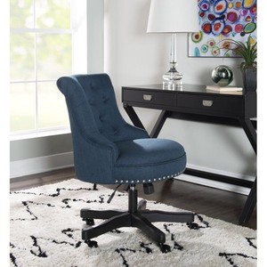 lot 2000 image: Linon Sinclair Azure Blue Office Chair-98795BLU01