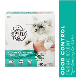 lot 2041 image: Special Kitty Scoopable Tight Clumping Cat Litter, Fresh Scent, 40 lb.