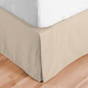 lot 2079 image: Double Brushed Microfiber Bed Skirt by Bare Home, King