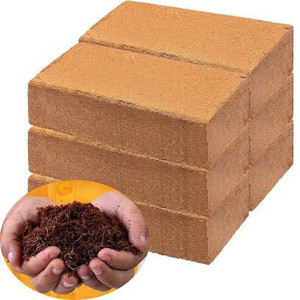 lot 2093 image: Coco Coir Bricks for Plants - Compressed Coconut Fiber Substrate Garden Coir Plant Soil for Vegetables Flowers Berries Planting, Reptile Bedding(6 Pack)