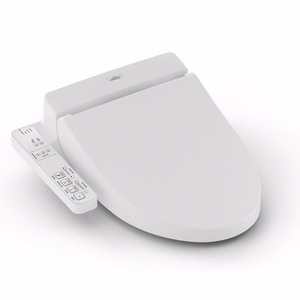 lot 2109 image: TOTO Washlet A100 Elongated Bidet Toilet Seat, Cotton White - SW2014#01