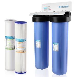 lot 6572 image: APEC Whole House 2-Stage Water Filtration System High Capacity Sediment and Carbon For Multi-Purpose