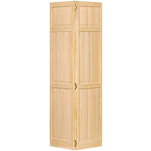 lot 16589 image: Closet Door, Bi-fold, 6-Panel Style Solid Wood (80x30)
