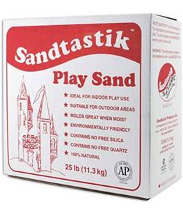 lot 16599 image: Sandtastik Sparkling White Play Sand, 25 Pounds - 25.-LB-BOX-REG