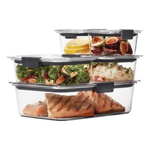 lot 16621 image: Rubbermaid Brilliance Food Storage Containers, 10-Piece Set