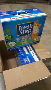 lot 16623 image: Lot of 2 Boxes of 18.5Lb Gain Cat Litter
