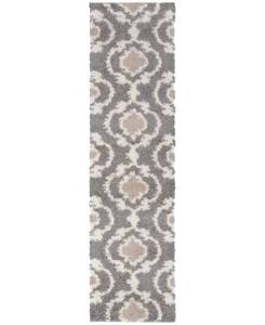 lot 16649 image: Main Street Rugs Bahia Shag Bas2525 Gray 2 x 72 Runner Rug