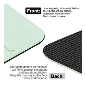lot 16668 image: SYOSIN Yoga Mat Non Slip, Pilates Fitness Mats with Alignment Marks, Eco Friendly, Anti-Tear Yoga Mats for Women, Exercise Mats for Home Workout
