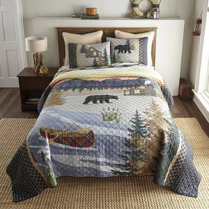 lot 16680 image: Donna Sharp Sunset Cottage 140 TC Quilt Set