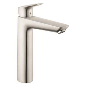 lot 16684 image: Hansgrohe Logis Single-Hole Faucet 190 with Pop-Up Drain, 1.2 GPM in Brushed Nickel