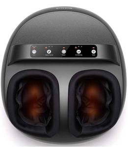 lot 16705 image: Nekteck Foot Massager Machine with Heat, Shiatsu Foot Massager with Handle 6 Air
