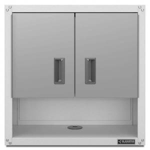 lot 16722 image: Gladiator 28-in W x 28-in H x 12-in D Steel Wall-Mount Garage Cabinet