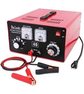 lot 16723 image: Beleeb Battery Charger,12V24V36V48V60V72V Voltage and Current Manually Adjusted,Automotive Charger and Maintainer for Car, Golf Cart, Lawn Mower, Marine, Boat, Snowmobile, ATV, RV, SLA AGM GEL CE