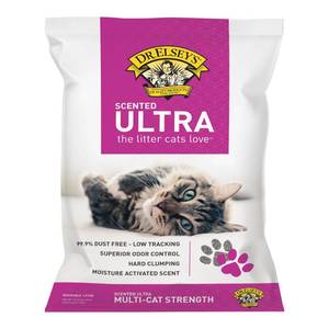 lot 16727 image: Dr. Elseys Precious Cat Ultra Scented Clumping Clay Cat Litter, 40lb Bag