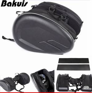 lot 16739 image: Motorcycle SaddlebagsPanniers Waterproof Helmet Riding Travel Luggage Bags 36L-58L Expandable Capacity  Rain Cover One Pair