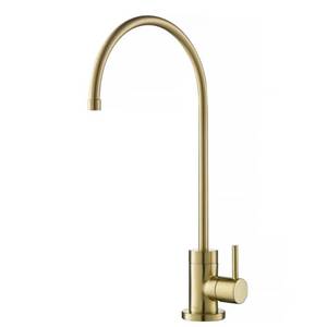 lot 16768 image: Purita� 100% Lead-Free Kitchen Water Filter Faucet in Spot Free Antique Champagne Bronze