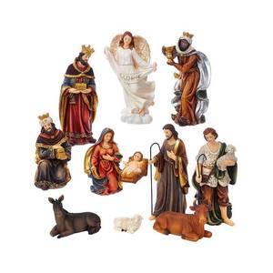 lot 2846 image: Kurt Adler 8.5-inch Nativity Table piece Set, 11 Pieces