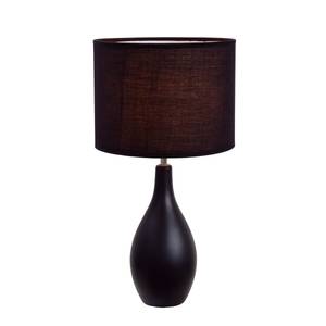 lot 2857 image: Simple Designs Oval Bowling Pin Base Ceramic Table Lamp