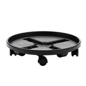 lot 2859 image: Bloem Caddy Round Plant Stand Caddy with Wheels Saucer 16 Tray