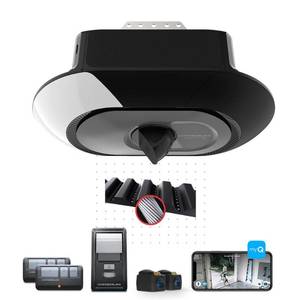 lot 2875 image: Chamberlain 34 HP LED Video Quiet Belt Drive Garage Door Opener with Integrated Camera - Retail $299.99