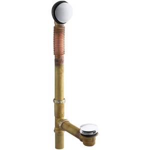 lot 2887 image: Kohler Clearflo Brass Toe Tap Bath Drain