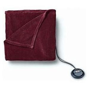 lot 2995 image: Sunbeam Heated Blanket Queen Red