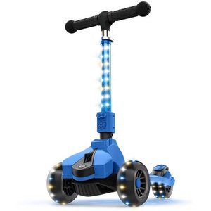lot 29650 image: Jetson Saturn 3 Wheel Light-up Folding Scooter, Blue