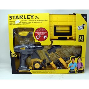 lot 29681 image: Stanley Jr. Mega Tool 21pcs Set Battery Operated Drill & Toolbox Toy Pretend Play Kids Boys Gift CST8 400576
