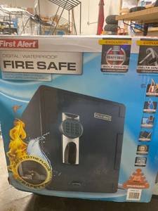 lot 29697 image: First Alert Water Fire And Theft Digital Safe 2.1 Cubic Foot 2096df Lock Box -g