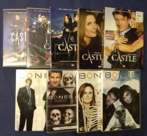 lot 131 image: DVDS- Seasons 1-5 of Castle and Seasons 1 and 4-6 of Bones