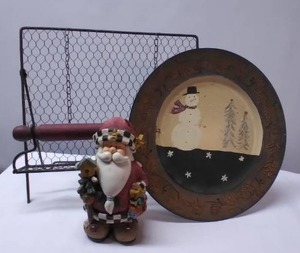 lot 146 image: Christmas Dcor and a Cookbook Stand