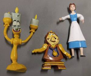 lot 19 image: McDonalds, Alice In Wonderland Collectables, (3 of 3 Pieces Shown)