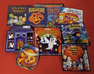 lot 53 image: Misc. Childrens Halloween Books