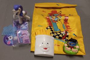 lot 249 image: McDonalds Collectables, Including My Pretty Pony, Bobbys World & McDonalds Lunch Bag & Fries